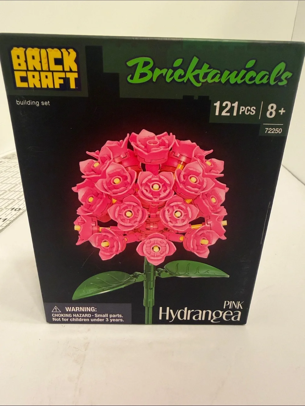 Brick Craft Bricktanicals Pink Hydrangea Faux Floral Building Set